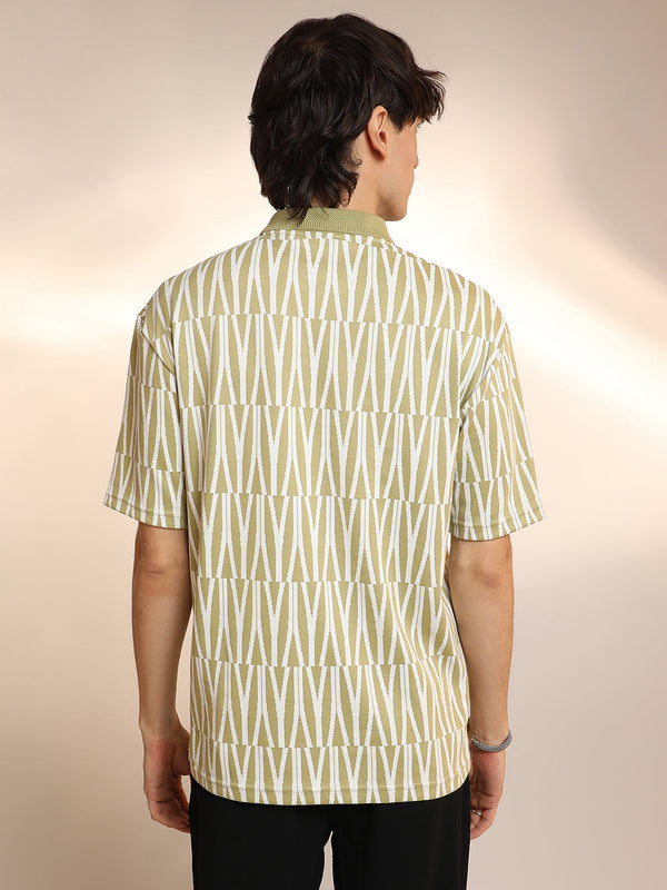 Veined Polo T-Shirt