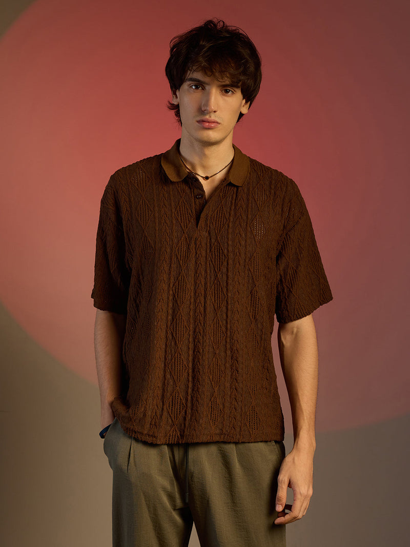 Argyle Oversized T-Shirt