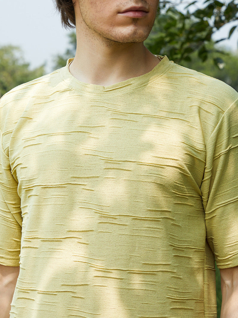 Solid Creased T-Shirt