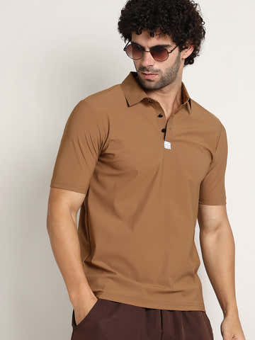 Seamless Waffle Polo T-Shirt