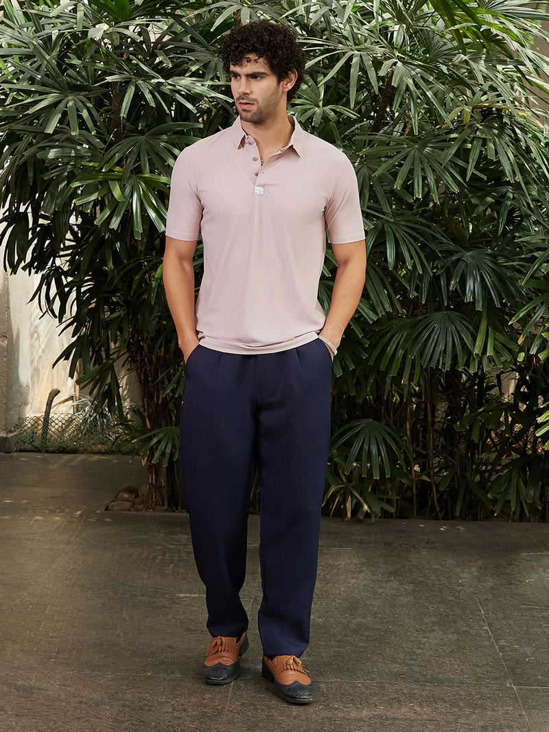 Seamless Waffle Polo T-Shirt