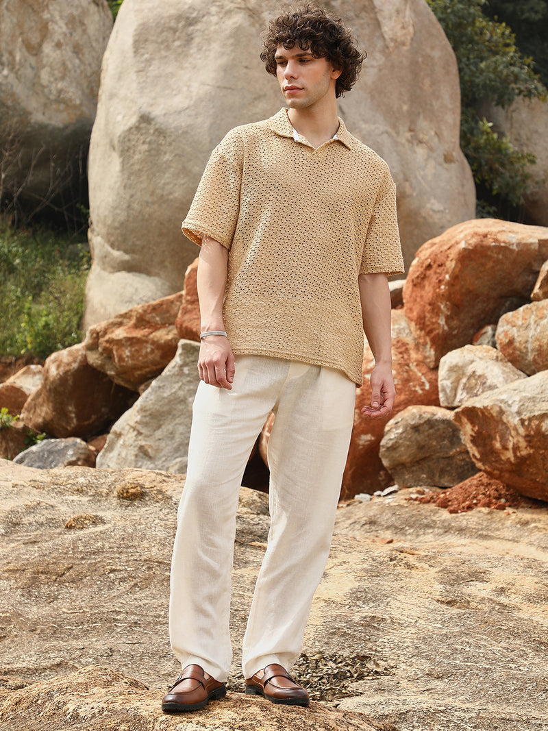Lozenge Oversized Polo T-Shirt