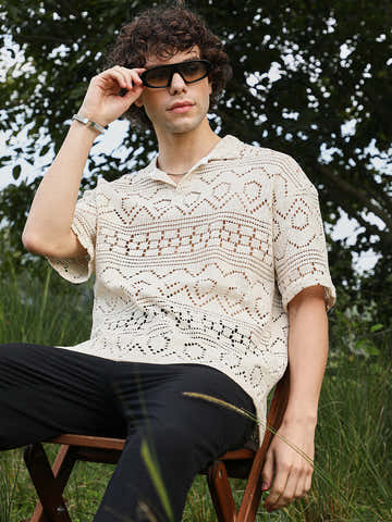 Bohemian Oversized Polo T-Shirt