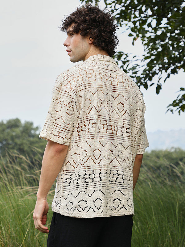 Bohemian Oversized Polo T-Shirt