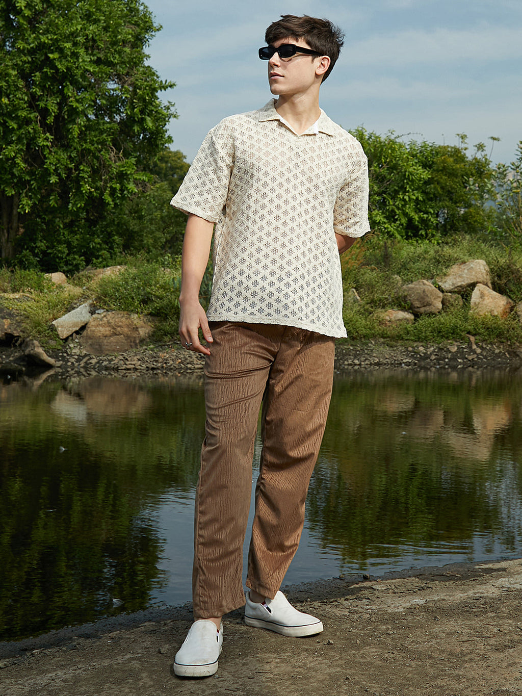 Oblique Oversized Polo T-Shirt