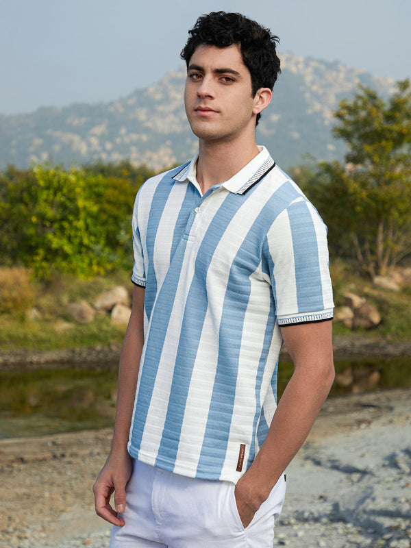 Awning-Striped Polo T-Shirt