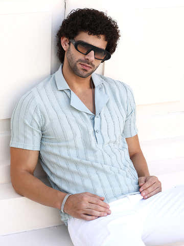 Wicker-Tactile Polo T-Shirt