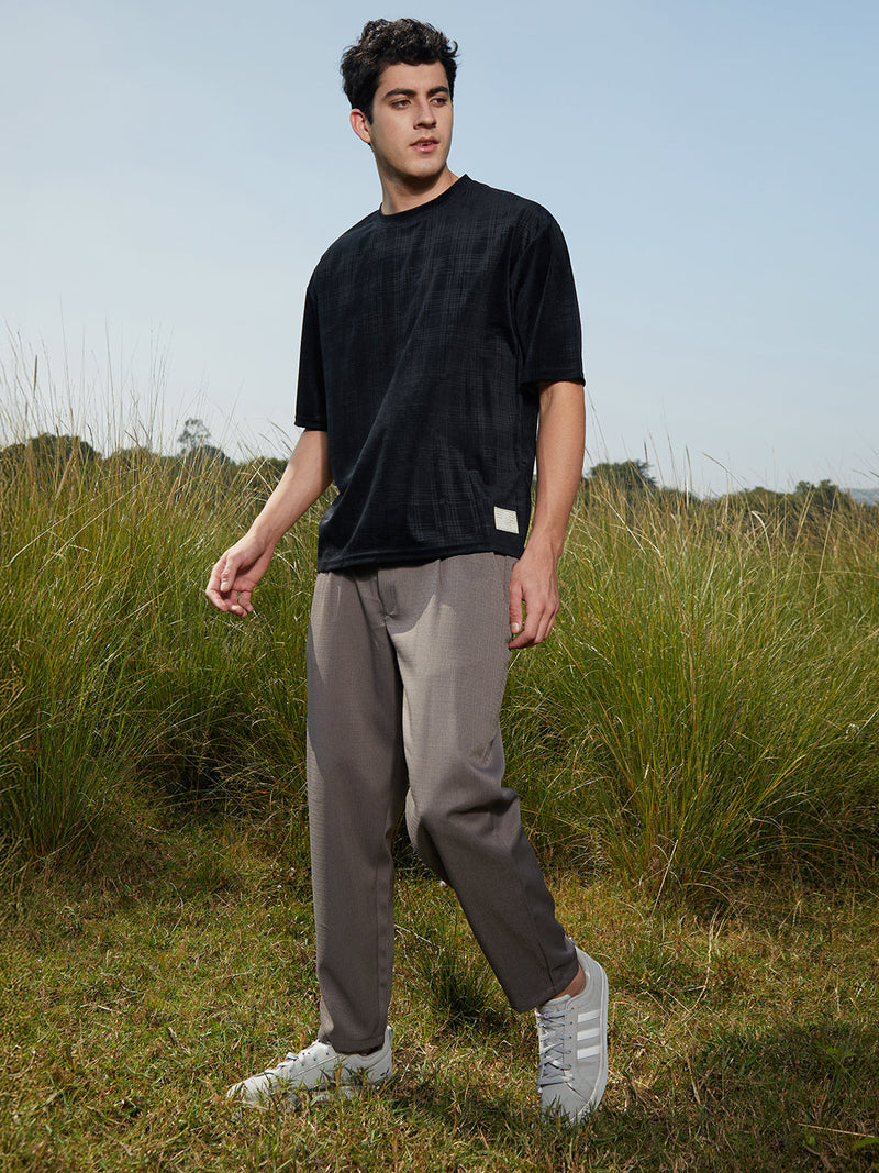 Tartan-Plaid Oversized T-Shirt