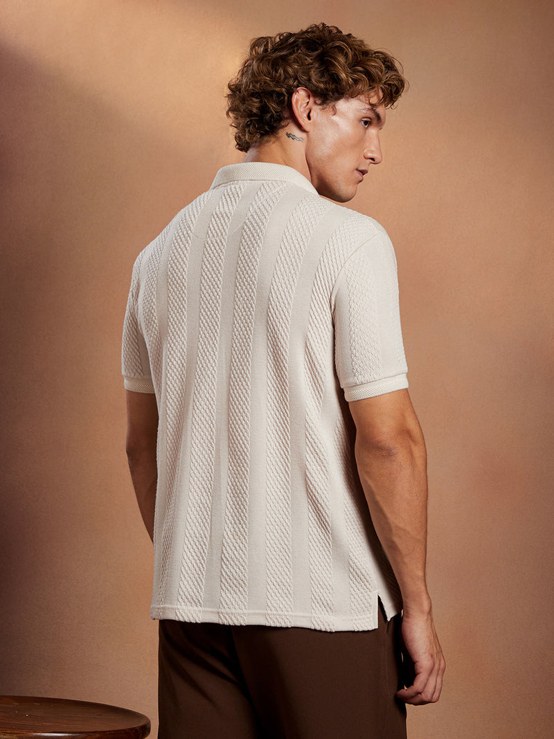 Bi-Panel Polo T-Shirt