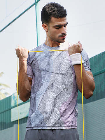 Lined-Dye Activewear T-Shirt
