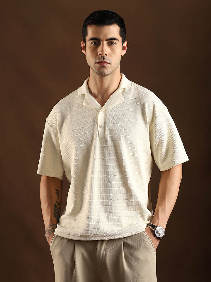 Coil-Tactile Cuban Polo T-Shirt