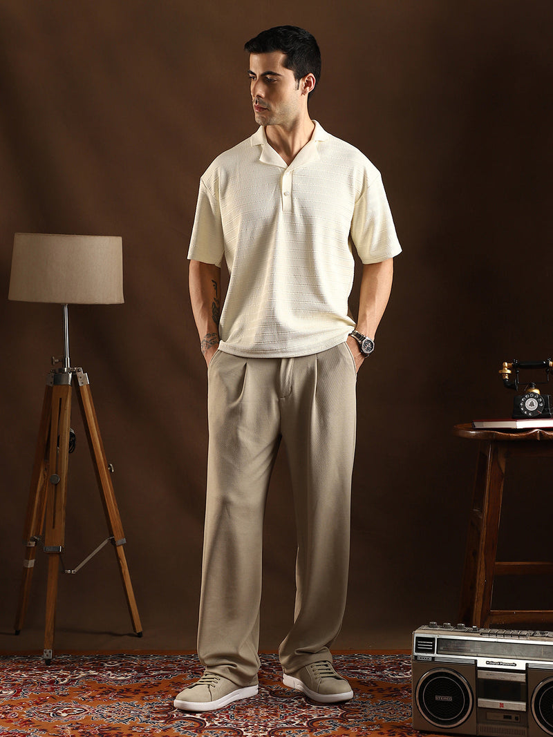 Coil-Tactile Cuban Polo T-Shirt