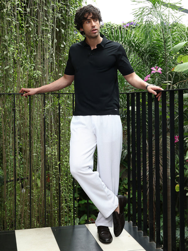 Seamless Solid Polo T-Shirt