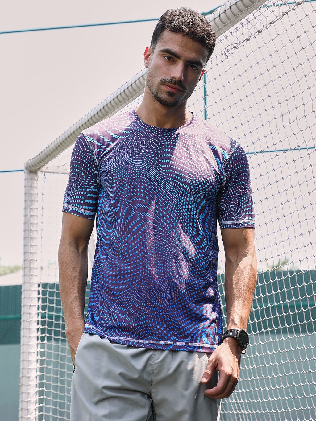 Polka-Swirl Activewear T-Shirt