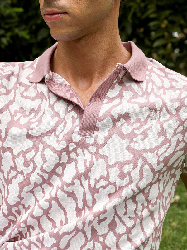 Blob-Jacquard Polo T-Shirt