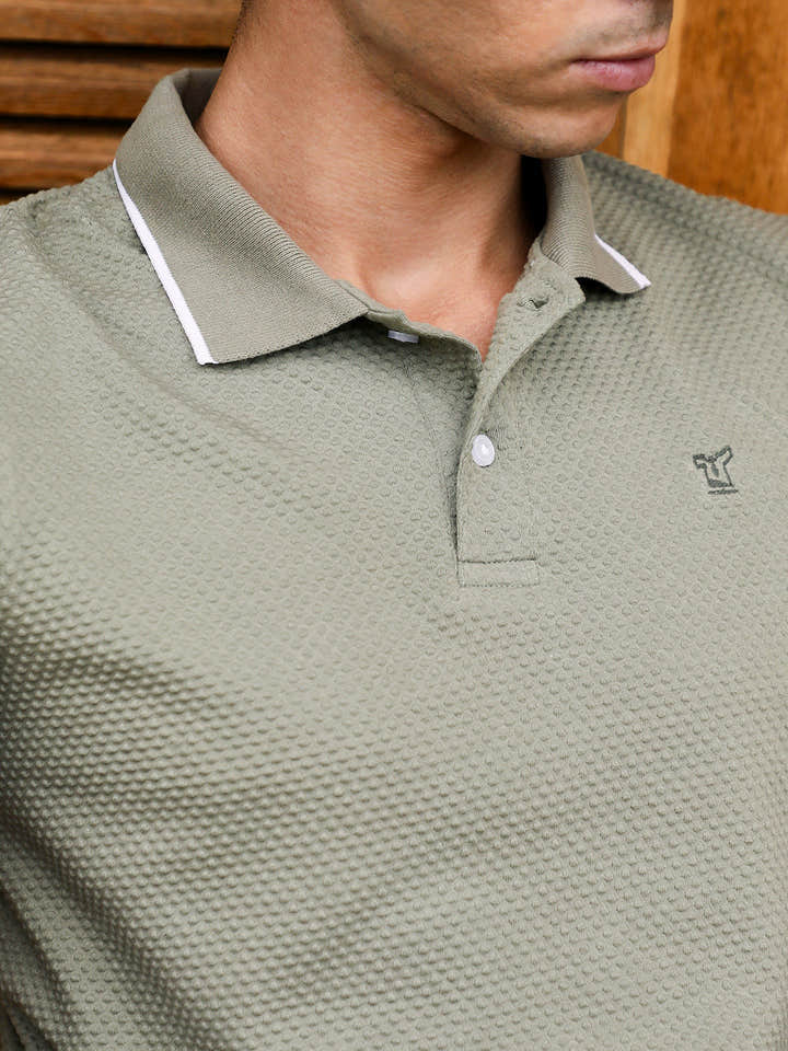 Dot-Tactile Polo T-Shirt
