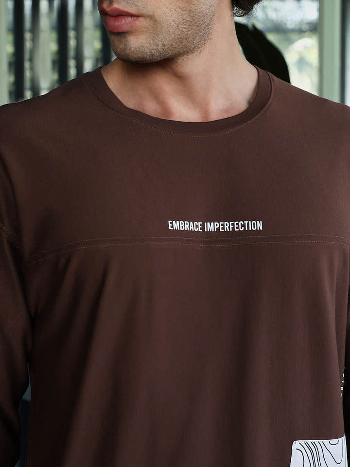 Escape-Ordinary Imprint Oversized T-Shirt