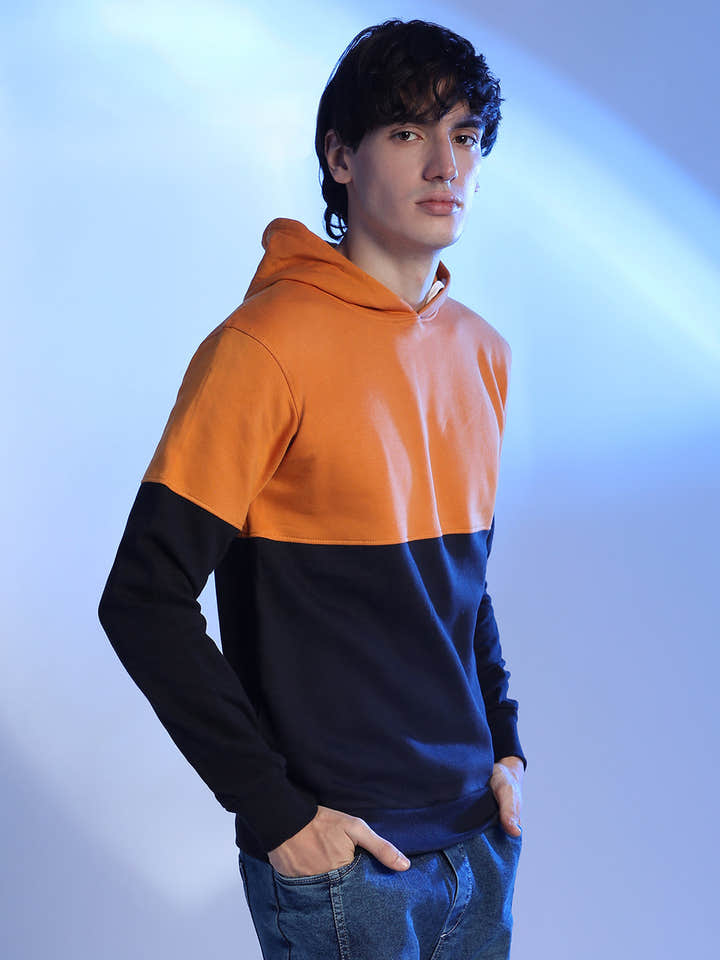 Contrast Blcok Sweatshirt