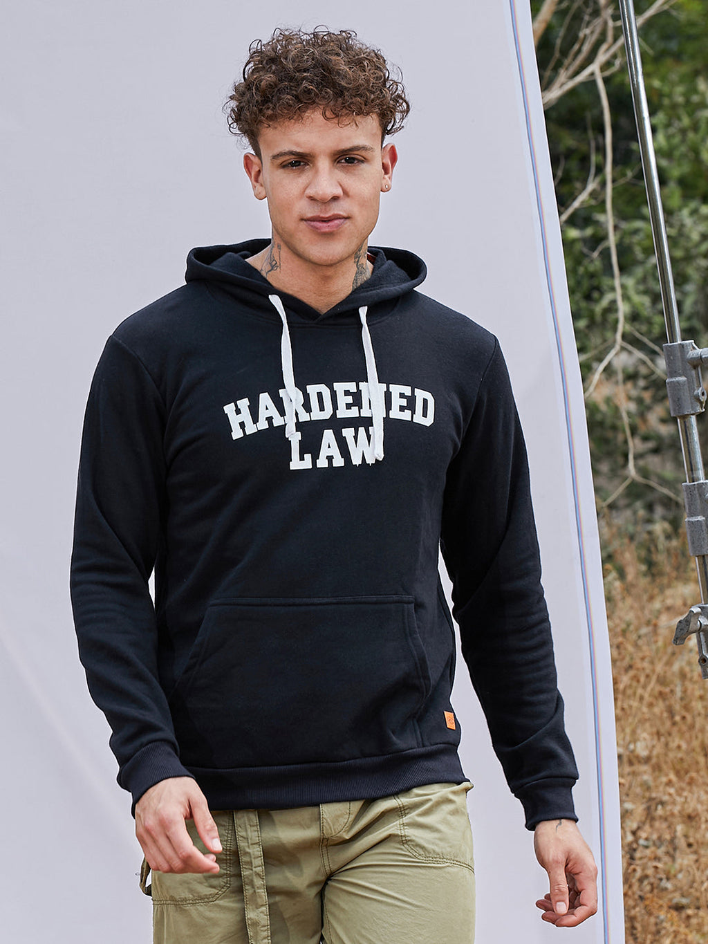 Hardened Law Hoodie With Kangaroo Pocket