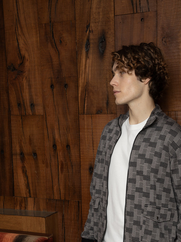 Zip-Front Brick Jacket