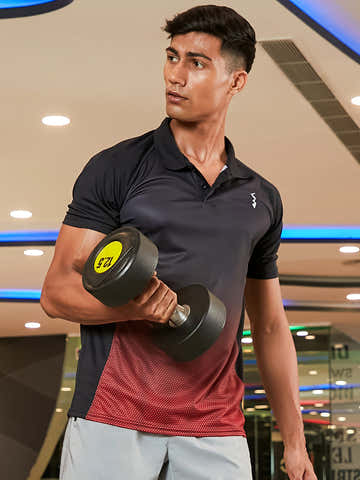 Ombre Polo Activewear T-Shirt