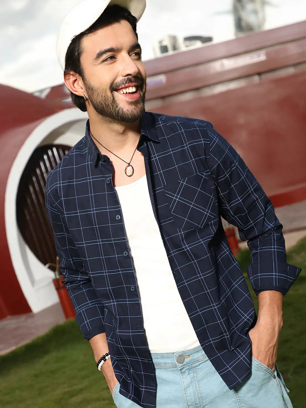 Graph Checked Shirt