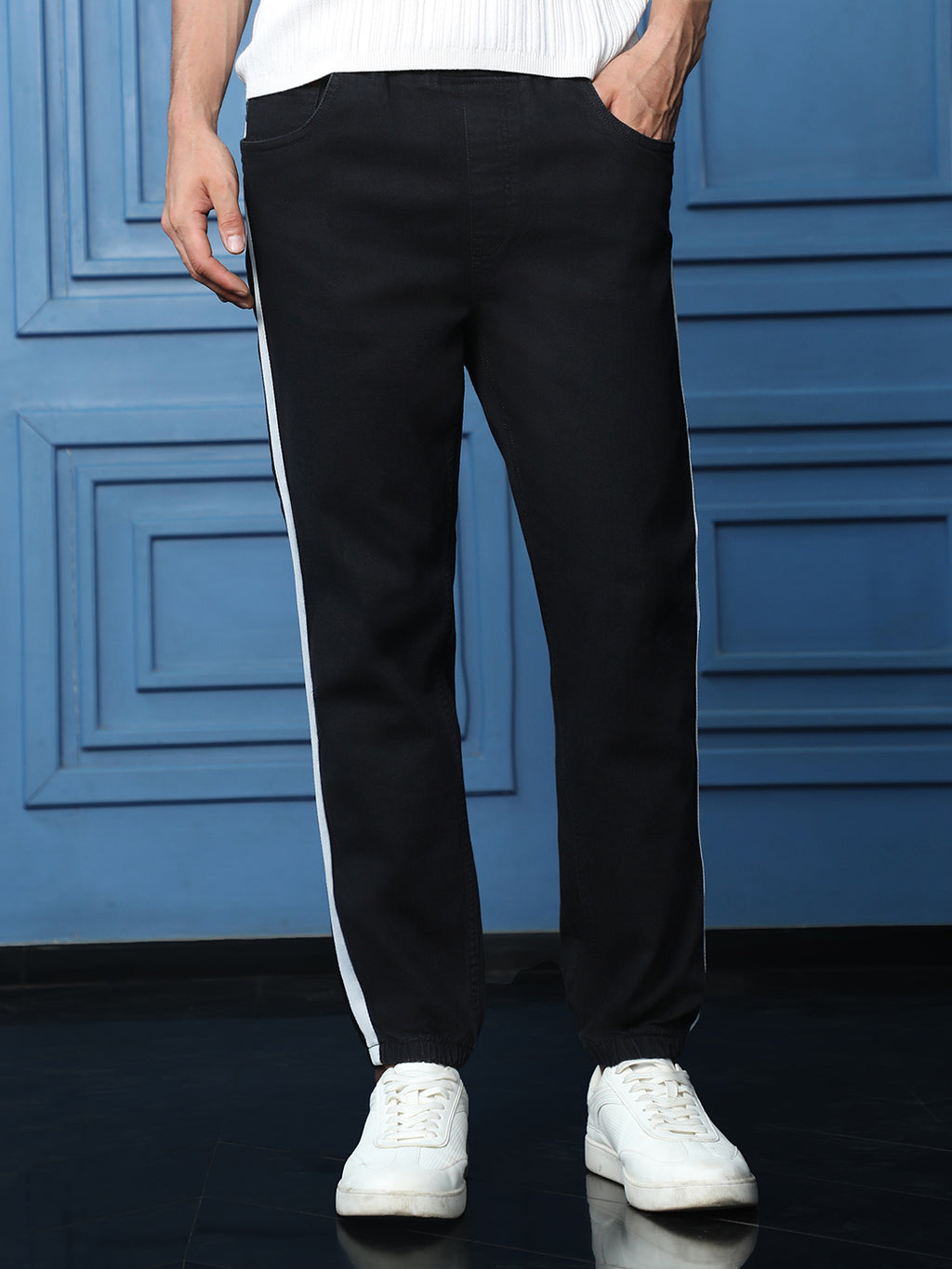 CAHOOT Men's Black Solid Denim Jogger - view 2