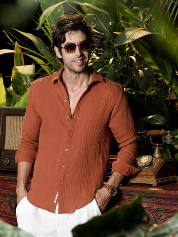 Muslin Breezy-Weave Shirt