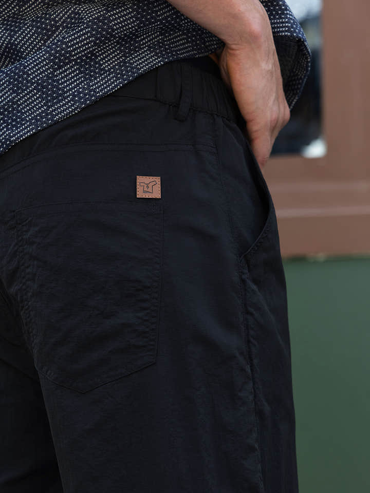 CAHOOT Men's Black Solid Trousers - view 8