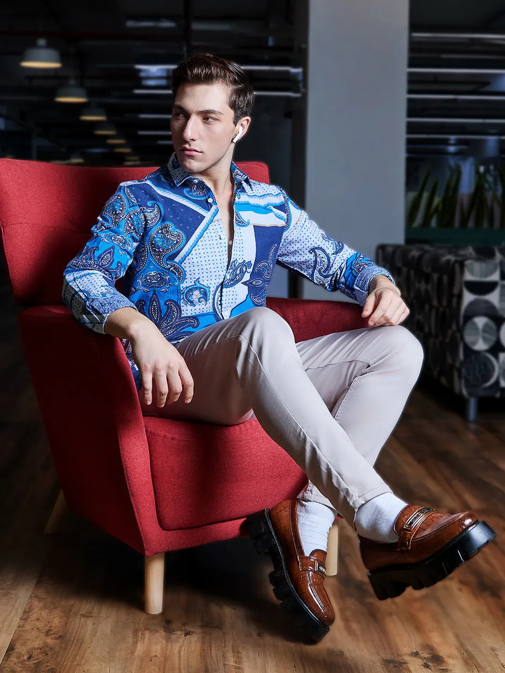 Paisley Block Shirt