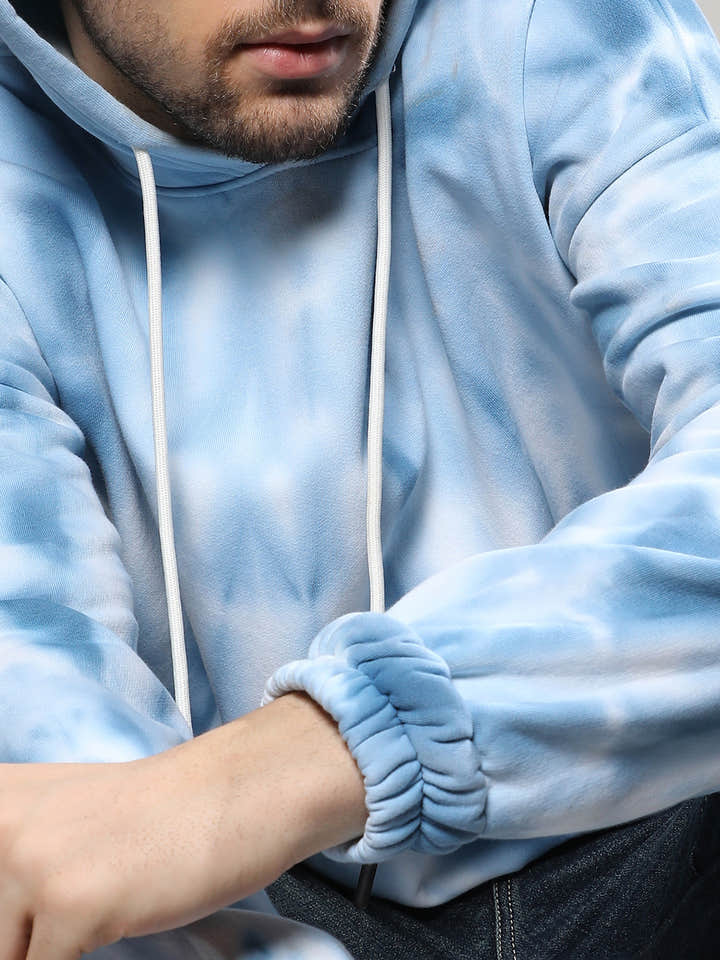 Tie Dye Oversized Hoodie With Kangaroo Pocket