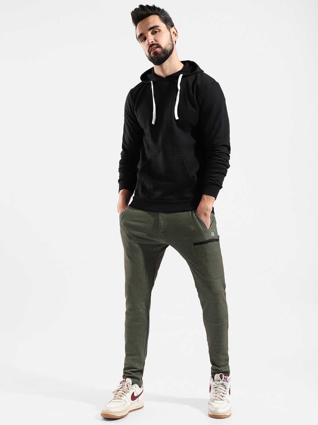 Cotton Solid Regular Fit Tracksuit For Casual Wear