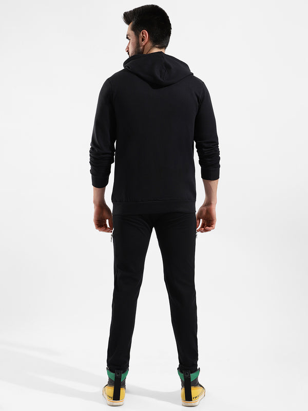 Cotton Solid Regular Fit Tracksuit For Casual Wear