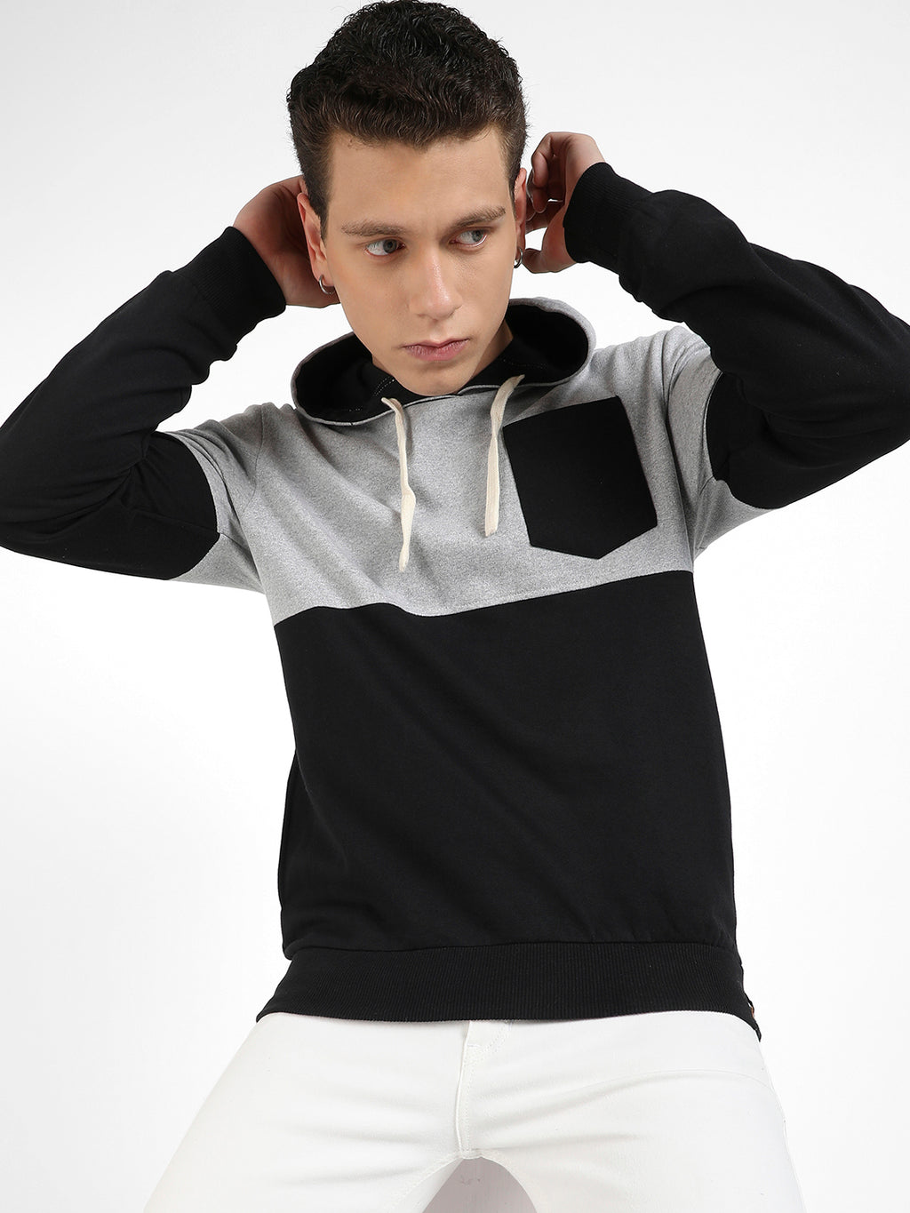 Pullover Hoodie With Patch Pocket