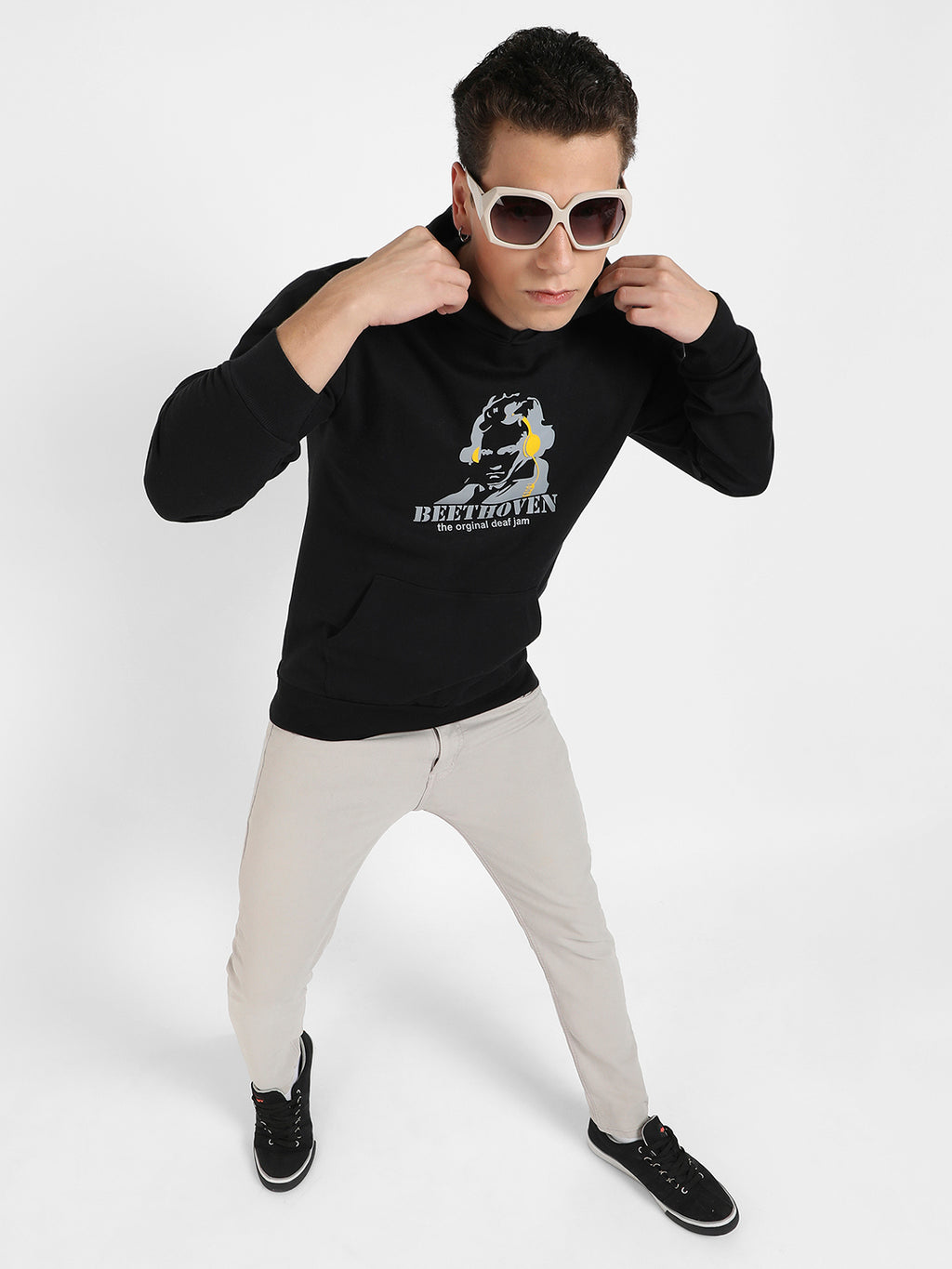 Beethovan Hoodie With Kangaroo Pocket
