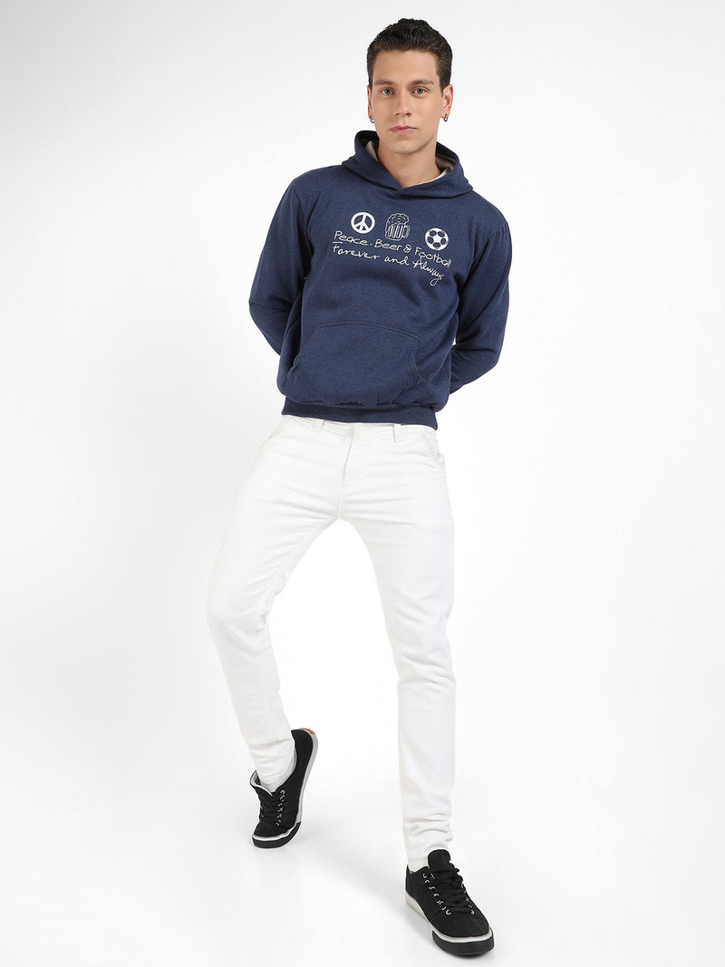 Peace Beer Football Hoodie With Kangaroo Pocket