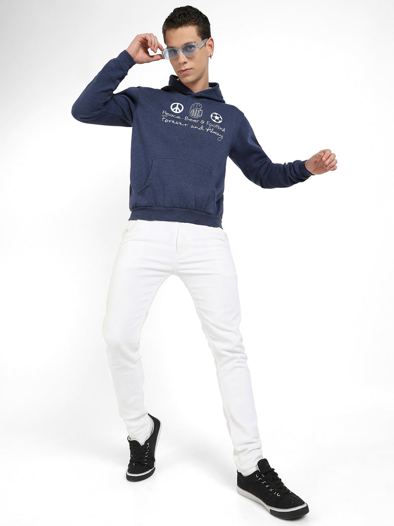 Peace Beer Football Hoodie With Kangaroo Pocket