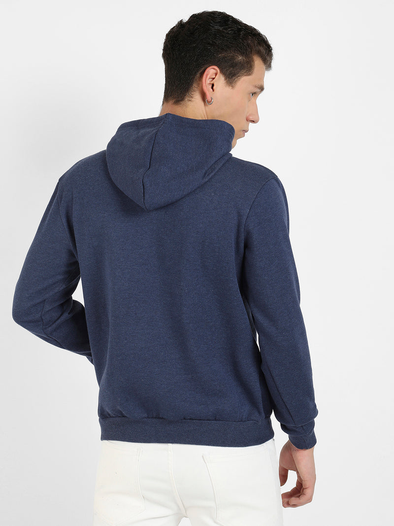 Pullover Hoodie With Contrast Drawstring