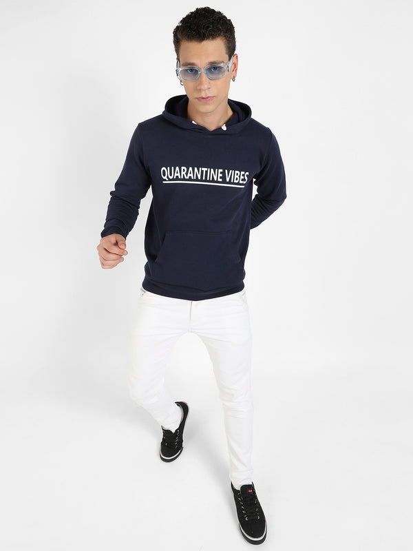 Quarantine Vibes Hoodie With Kangaroo Hoodie