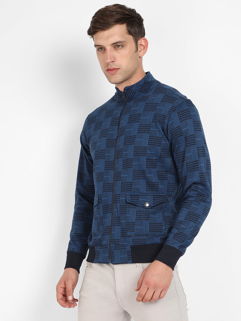 Textured Jacket With Flap Pocket