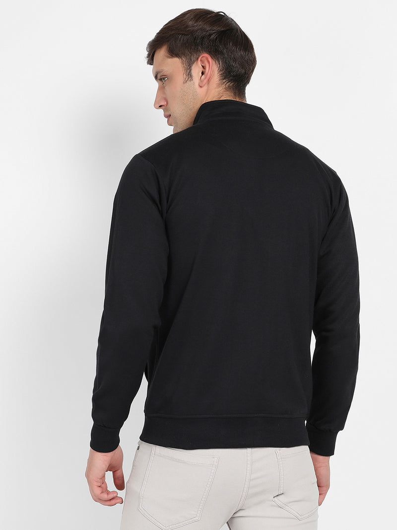 Zip-Front Jacket With Quilted Detail