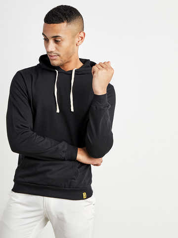 Pullover Hoodie With Contrast Drawstring