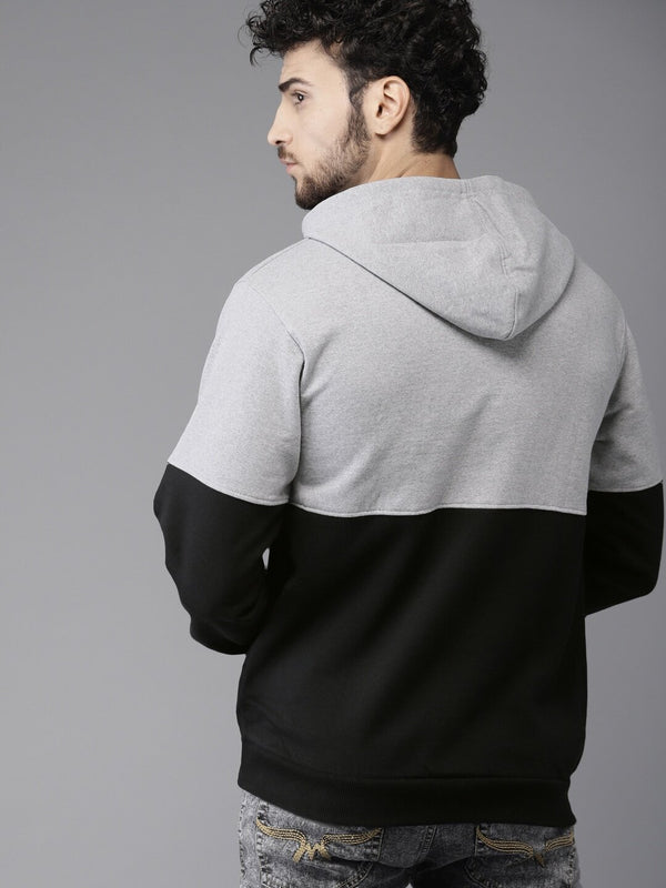 Pullover Hoodie With Ribbed Hem