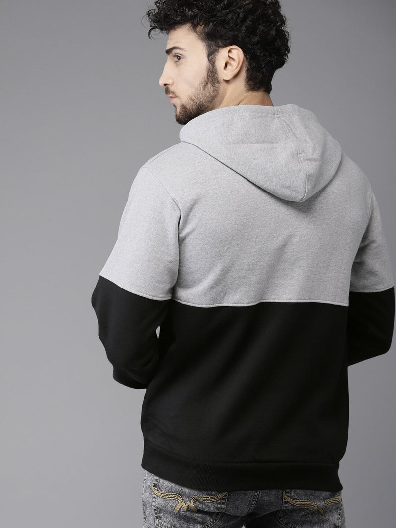 Pullover Hoodie With Ribbed Hem