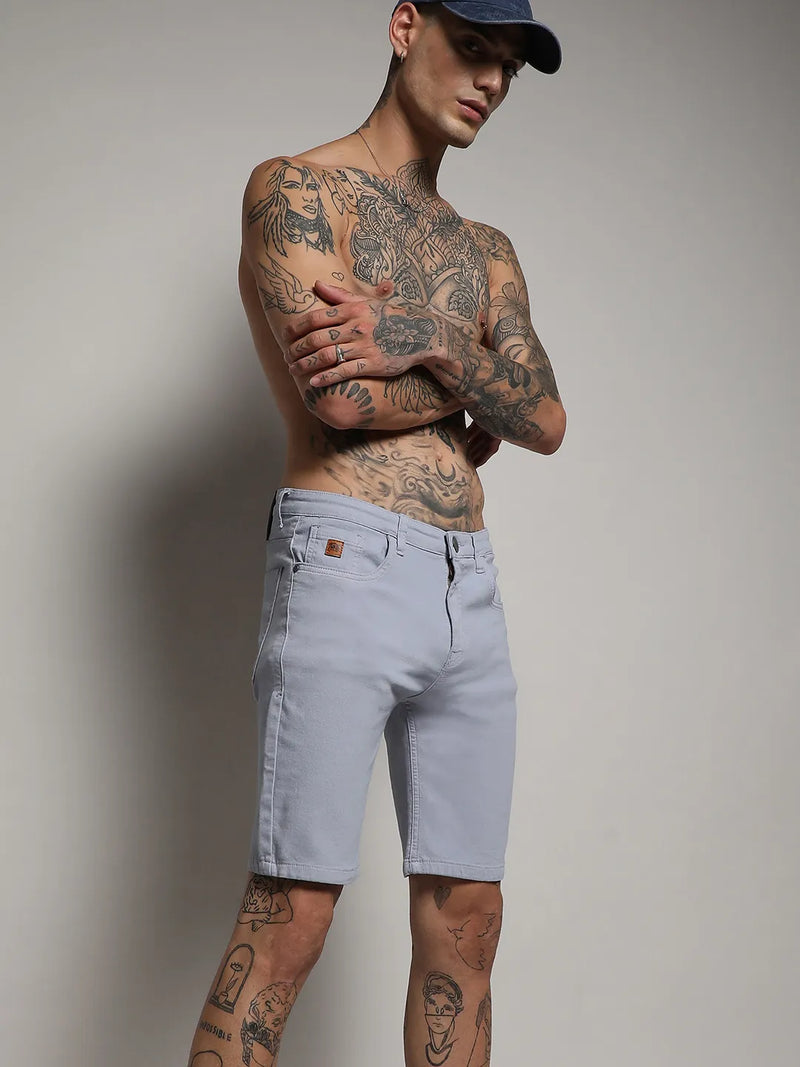 Chino Denim Shorts