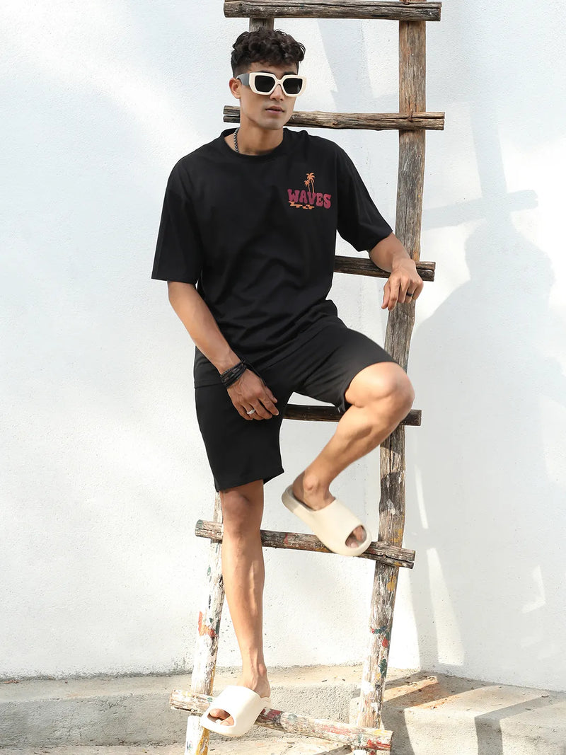 Oversized Happy Waves Co-Ord Set