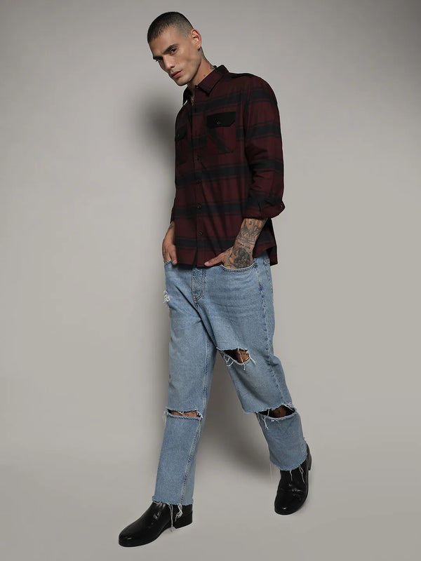 Horizontal Halo Striped Shirt