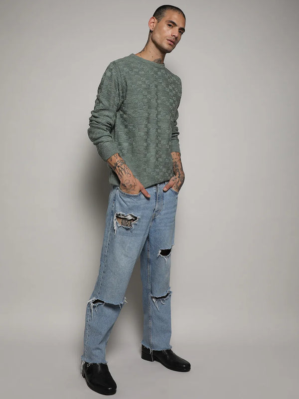 Textured Knit Sweater
