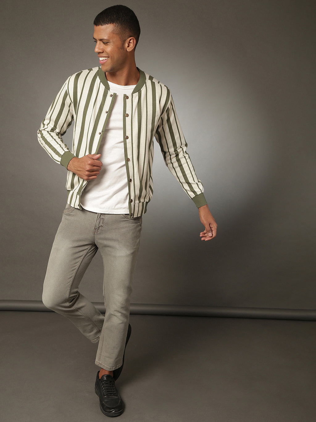 Striped Casual Jacket