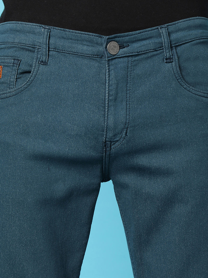 Rolled Hem Denim Jeans